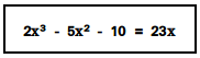 cubic equation