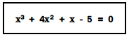 cubic equation