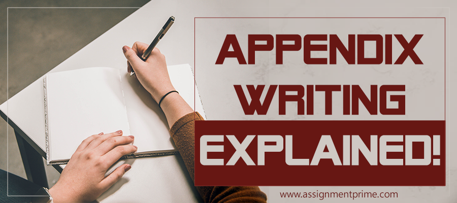 How to Write an Appendix - Explanation