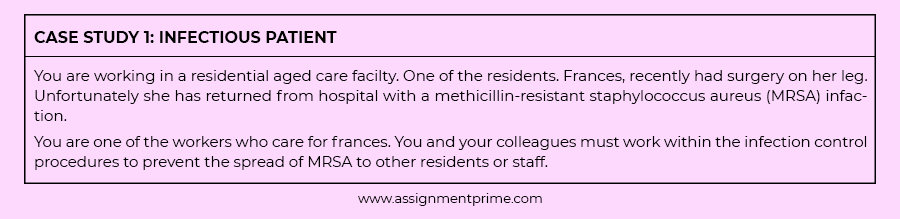 case study infectious patient