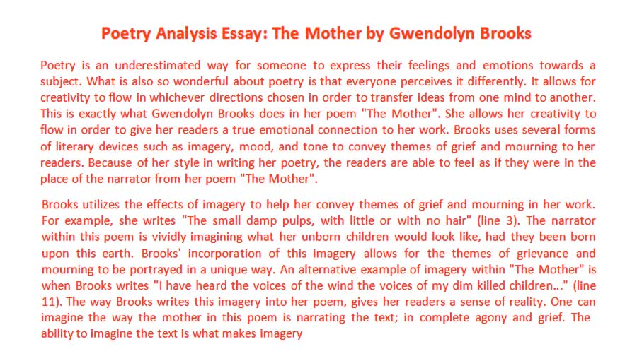 poem essay analysis