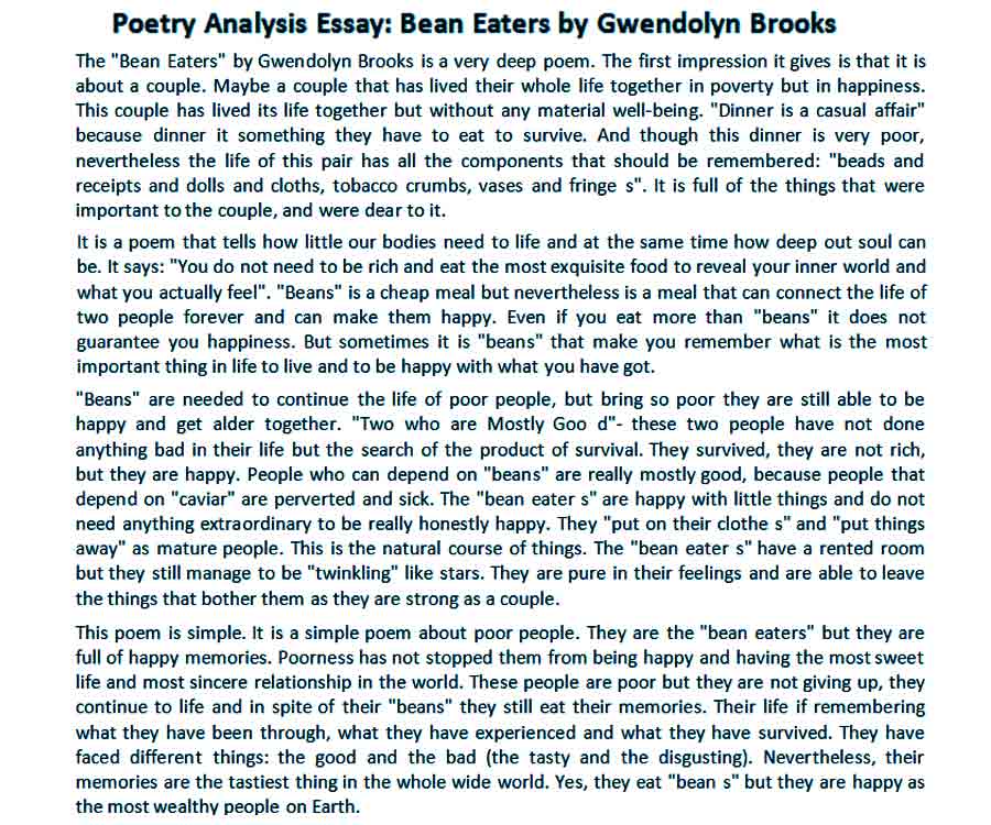 how to write a literary analysis essay on a poem examples